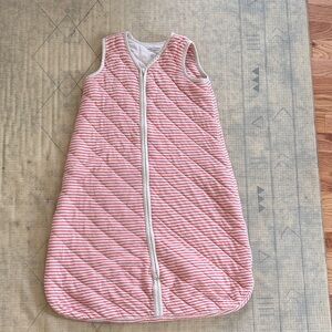 Hanna Andersson Striped Pink and White Sleep Sack